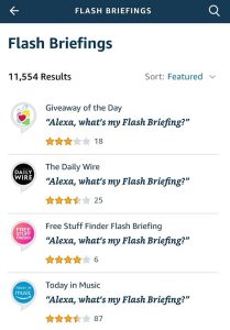 كيفية تخصيص Amazon Alexa Flash Briefing Flash Briefing
